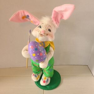 Vintage Annalee Easter Bunny Painting Eggs 2007‎